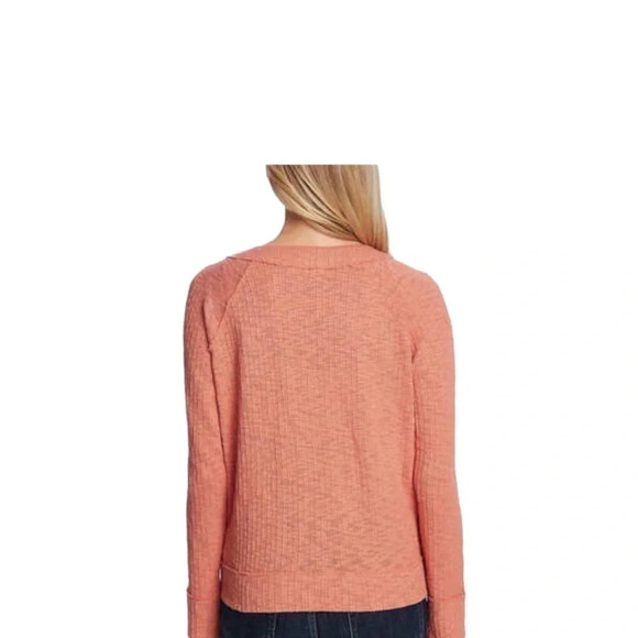 Two by Vince Camuto persimmon orange cardigan Comfortable Cotton Loungewear Fall - Picture 8 of 9